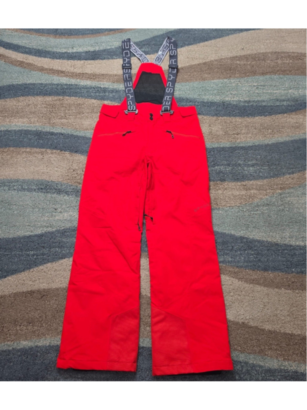 Mens Small S-R Spyder Dare GTX Gore-Tex Insulated Snow Bibs Pants Volcano Red